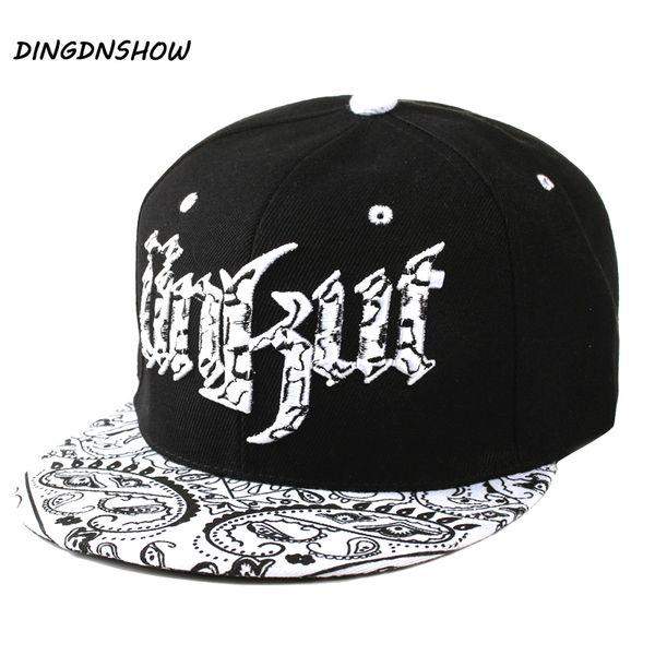

dingdnshow] 2018 baseball cap snapbacks hat men acrylic hip hop cap letters unkut flat for women, Blue;gray
