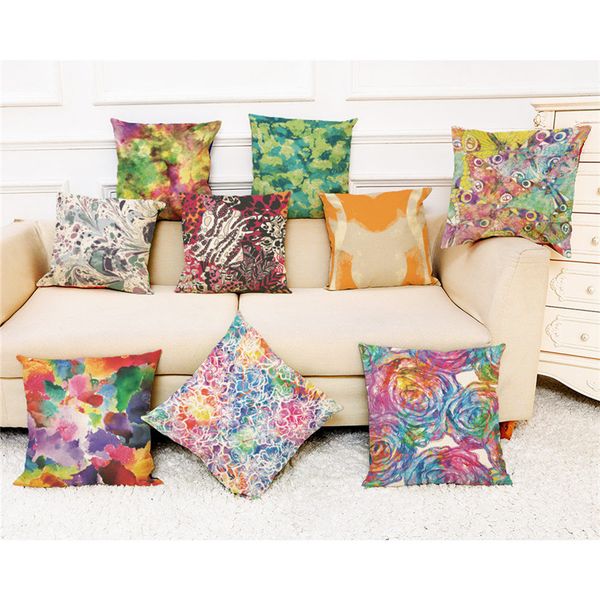 

2018 gajjar 1 pc multicolor abstraction pillow case polyester 100% brand new fashion waist pillow covers