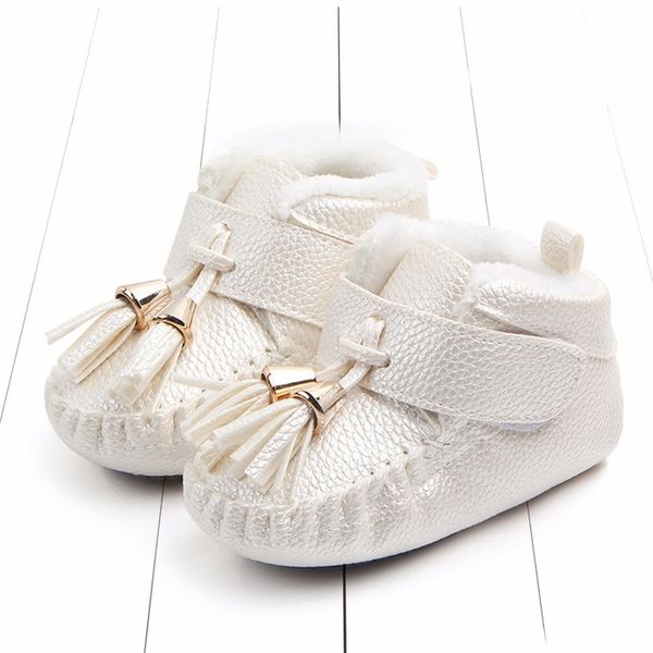 

winter tassel newborn shoes plus velvet baby shoes non-slip shoes toddler