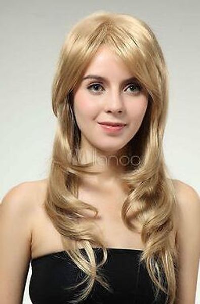 

charming long blonde fashion hair wigs for women straight wig, Black;brown