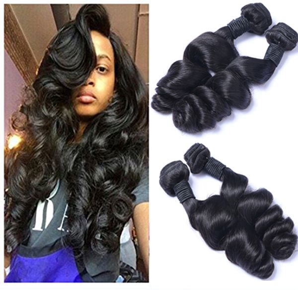 

peruvian virgin human loose wave weave 8-30 inch 100grams/piece body wavy hair natural black 2pcs/lot hair extensions