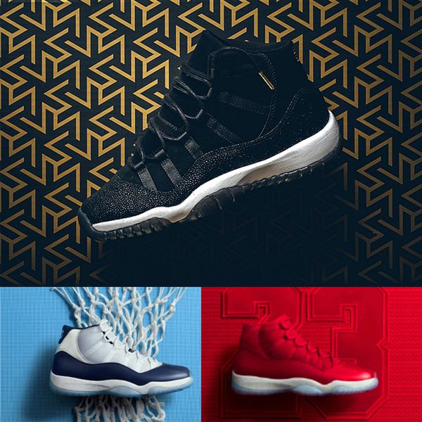 

2019 New 11 low bred Chicago Midnight Navy 82 UNC Space Jam men women Sports Shoeslow Barons 11s Sneakers 36-47