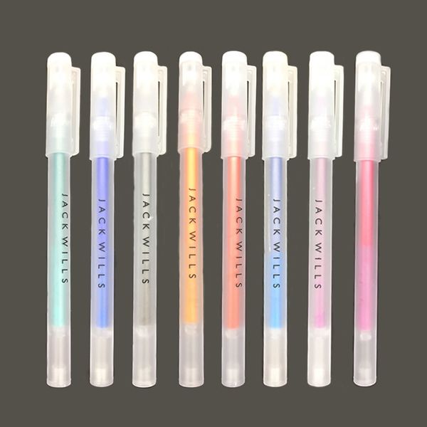 

xiamei 4 pcs erasable pen student stationery 0.5mm writing chancery pen 8 colors heat sensitive gel for school