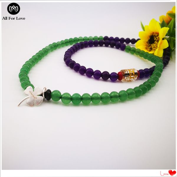 

all for love jewelry new design yoga bracelet natural stone meditation prayer mala bracelet for woman with gift package, Black