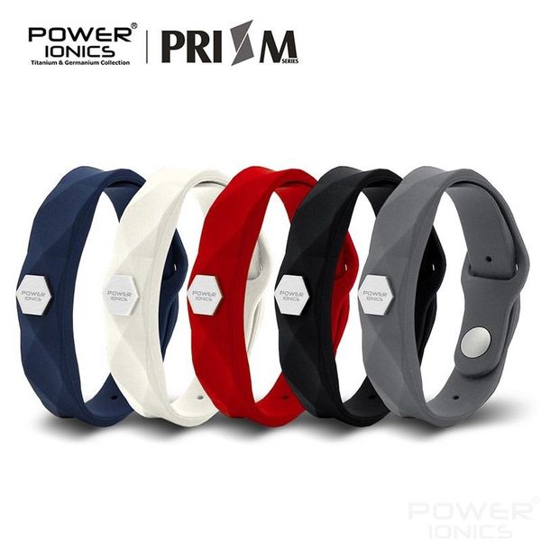 

prism ultra waterproof ions and germanium sport health bracelet, Golden;silver