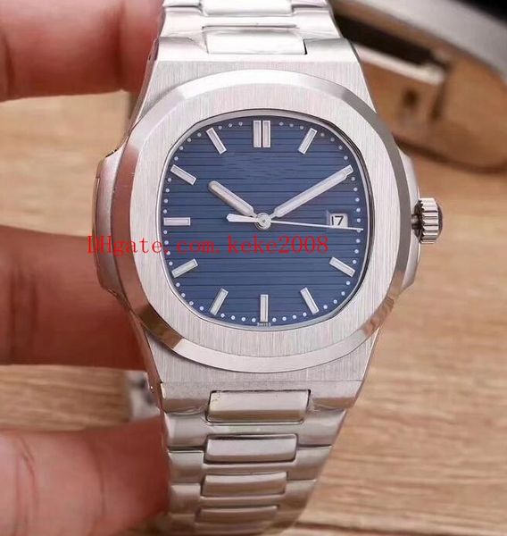 

5 style luxury watch 40.5mm stainless steel nautilus 5711/1a-001 date asia mechanical transparent automatic mens watches, Slivery;brown