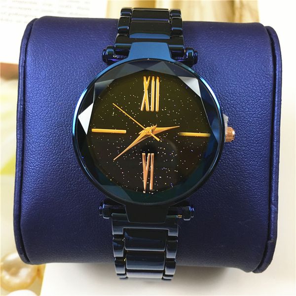 

мода горячие продажи женские часы красочные известный дизайн звезда сияющий циферблат ницца нержавеющая сталь леди платье часы роскошный ква, Slivery;brown