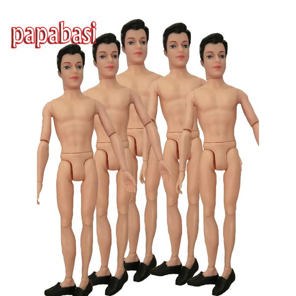 

papabasi 1set 1/6 ken male doll body all joints body for dolls diy ken boy friend naked with head&shoes 30cm