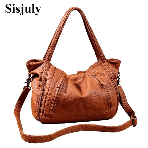 

sisjuly 2018 leather bag women handbags soft female bag crossbody for women's shoulder bags ladies casual tote hobo sac a maine