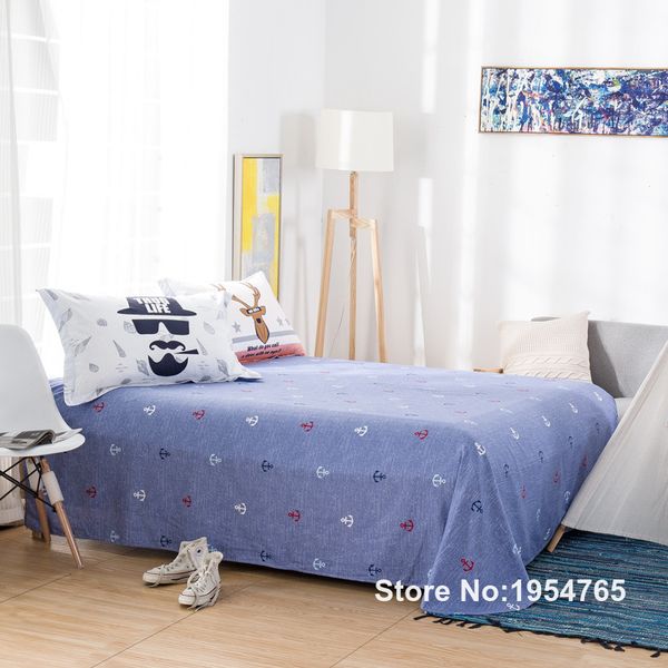Fashion College Style Anchors Print Bedding Set Single Twin Queen