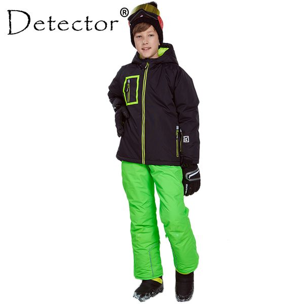 

detector boys ski snowboard set winter waterproof windproof kids ski jacket children outdoor warm hooded sports suits