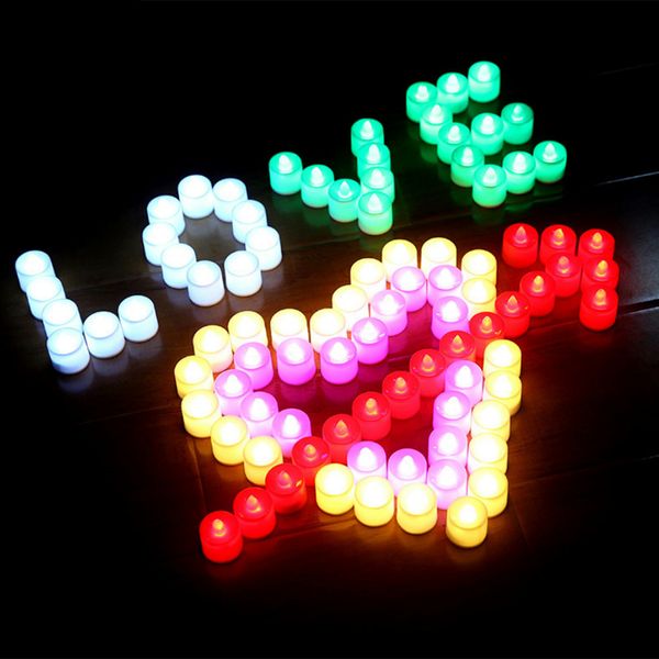 

pack of 24 bright whitetea lights battery powered led cystal tea lights flicker flameless wedding birthday party christmas decoration