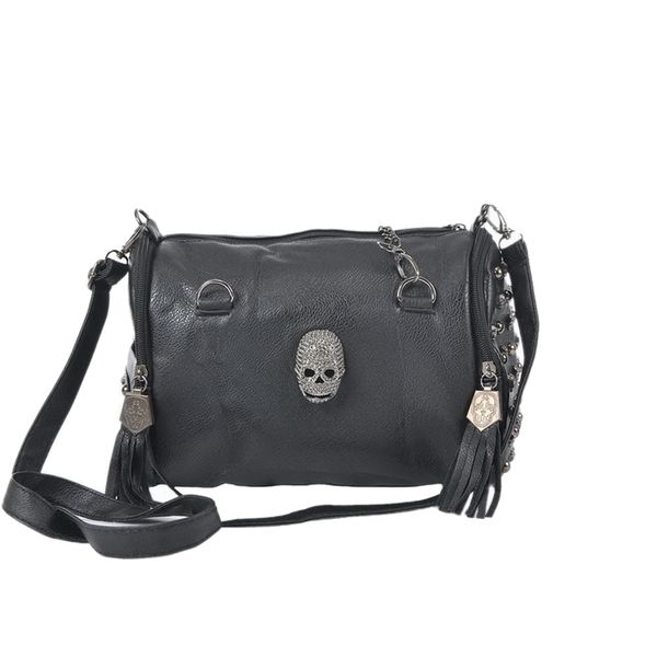 

Стильный череп женщины сумка заклепки конверт мини сцепления Леди Shopper тотализат