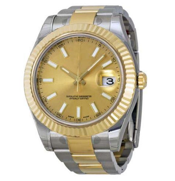 

Hot Selling Luxury Wristwatch II Champagne Dial 18k Two-tone Gold Mens Watch 116333 41MM Automatic Men's Watch Watches