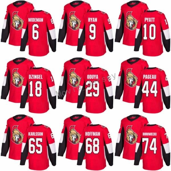 

2018 New Style Ottawa Senators 74 Mark Borowiecki Jerseys Ice 6 Chris Wideman 10 Tom Pyatt 44 Jean-Gabriel Pageau 18 Ryan Dzingel Red