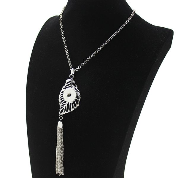 

18mm buttons jewelry owl pendant snaps necklace pendant fit 18/20mm snaps buttons jayna jewelry gs1803038, Black