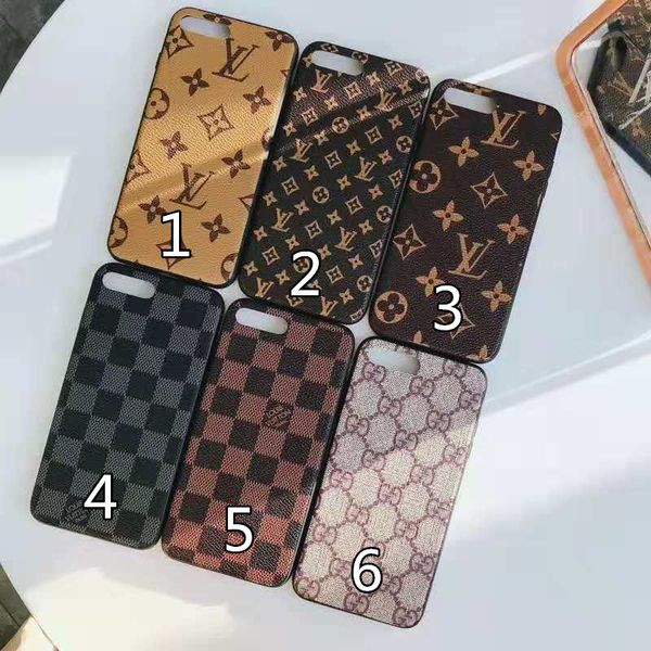 

one piece luxury pu leather designer phone cases for iphone x xs max xr 6s 6 7 8 plus protect shell cellphone case back cover