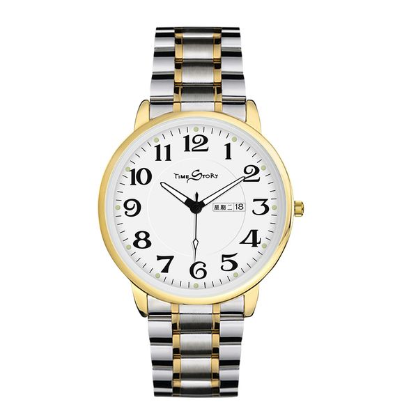 

2018 fashion quartz couple watch waterproo fsports leisure men's watch men's clock business, Slivery;brown
