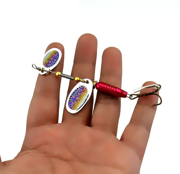 

5pcs lures spinners ,spinnerbaits , metal fishing spoons bait 10cm blade spinner baits12g main attack fish mouth soup spoon baitfishing lu