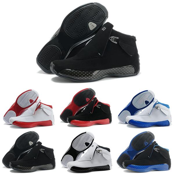 

frree shipping 2018 18 xviii 18s mens basketball shoes generation of black and blue athletics sport sneaker, White;red