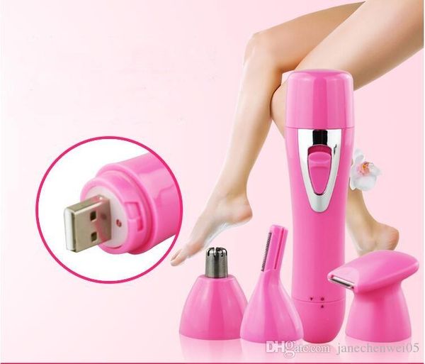Electric 4 In 1 Hair Trimmer Usb Rechargeable Fully Waterproof