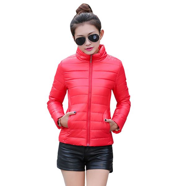 

Women Winter Basic Jacket Ultra Light Candy Color Spring Coat Female Denim Short Cotton Outerwear Jaqueta Feminina