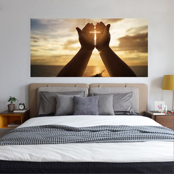 Téléchargement gratuit Images Acheter Creative New Sunrise Sunshine Main Croix Motif 3d Tete De dernière par