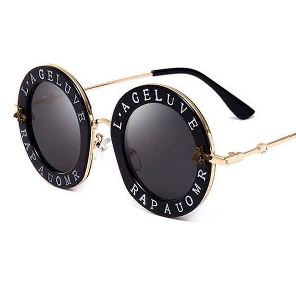 

new arrival fashion round sunglasses brand design for women brand designer good quality oval sun glasses travel fashion eyeglasses for women, White;black