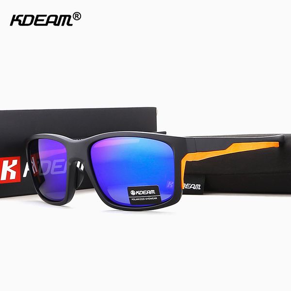 

kdeam performance polarized sunglasses men sport tr90 frame anti-reflecting off ocean-rays sun glasses polaroid driving sunglass, White;black