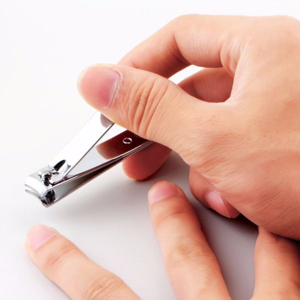 

fashion stainless steel mini portable nail clipper cutter trimmer manicure nail art toe clipper manicure beauty tool silver
