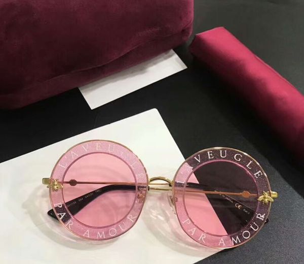 

0113 box round men so sunglasses frame lenses 0113s occhiali da sole sunglasses gafas gold de pink new with pink, White;black