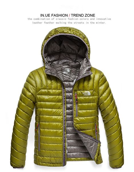 

Men 039 brand fa hion compre down jacket outdoor port convenient carry hooded keep warm loo e coat ca ual hooded down jacket