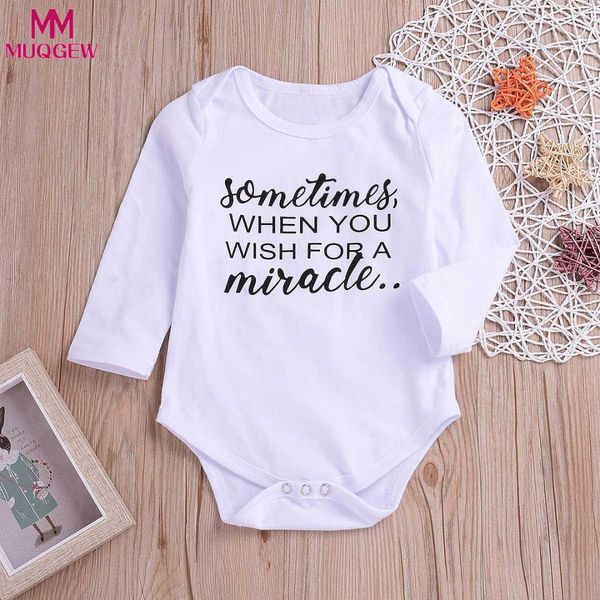 

muqgew toddler baby boys girls long sleeve letter print romper jumpsuit clothes roupa de bebenewborn clothes winter, Blue