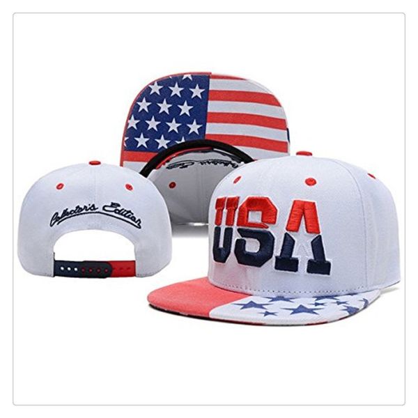 

High Quality USA American Flag Snapback Cap Adjustable United States Baseball Cap Hat Cool And Fashion