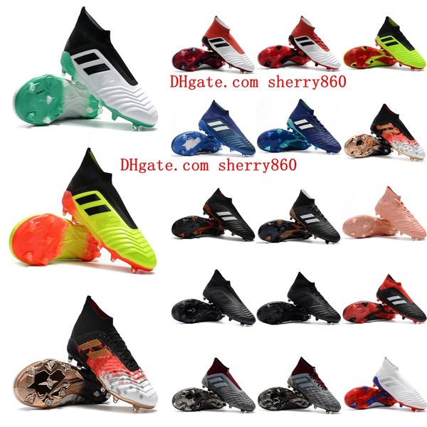 

2018 new arrival men occer cleat predator accelerator 18 occer hoe predator 18 fg football boot chuteira de futebol me i cheap