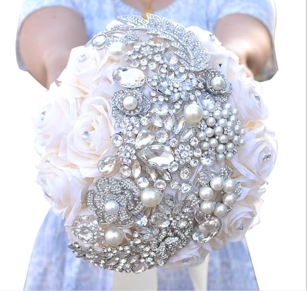 

eternal angel rose diamond bride bouquet wedding gift christmas gift