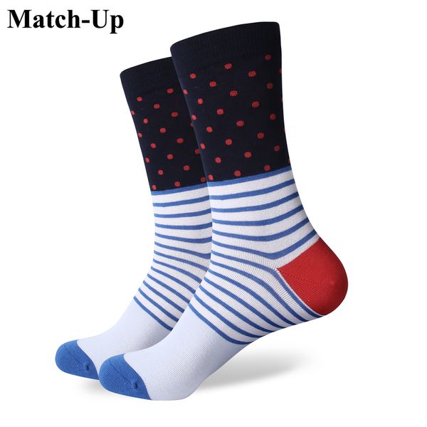 

mens combed cotton brand men socks colorful dot socks for us size 7 512 299, Black