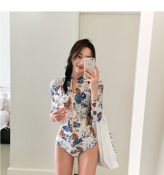 

light beige crochet one piece swimsuit womens long sleeve swimwear bikini cover up beach dress
