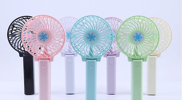 

handy usb fan foldable handle mini charging electric fans snowflake handheld portable for home office gifts retail box by niubility