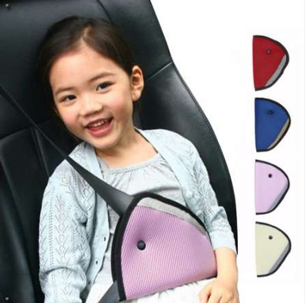 Triangolo Baby Kid Car Safe Fit Dispositivo di regolazione della cintura di sicurezza Dispositivo di regolazione della cintura di sicurezza per l'imbracatura della spalla del bambino Posizionatore di protezione del collo del bambino