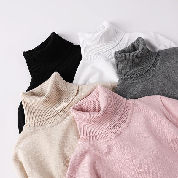

thick warm turtleneck sweater women autumn winter knitting jumper korea sweaters and pullovers female knitted yq002, White;black