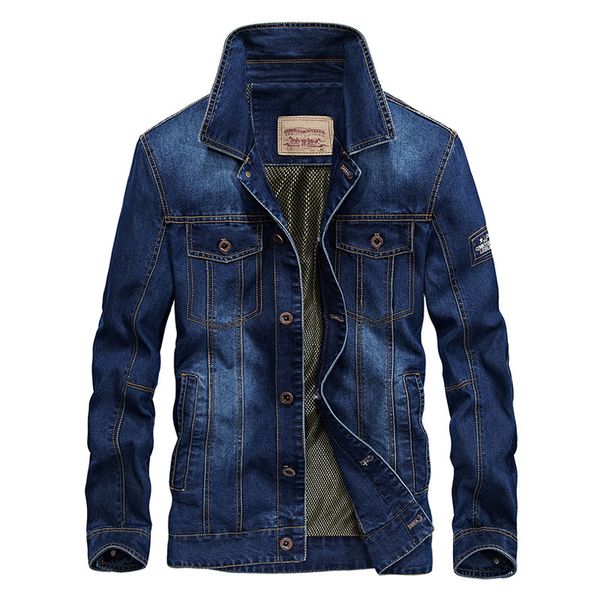 

new style 2018 men's casual coat blue denim trench plus size men's clothing m-4xl, Black;brown