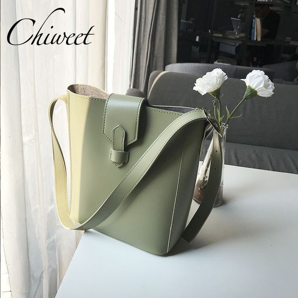 

chic bucket women shoulder bag casual tote handbags female simple messenger bags large 2 set composite bag