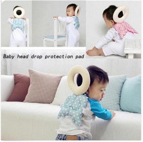 

new baby head protection pad toddler headrest pillow baby neck cute wings nursing drop resistance cushion