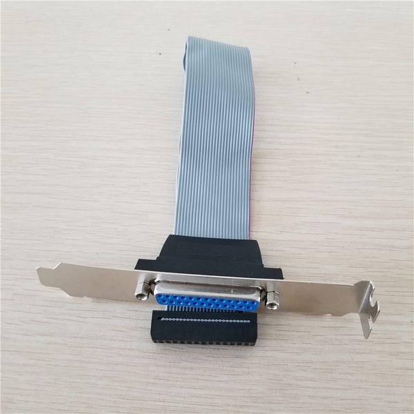 

5pcs mainboard motherboard parallel printer 25pin cable lpt port cable with pc host case rear bracket