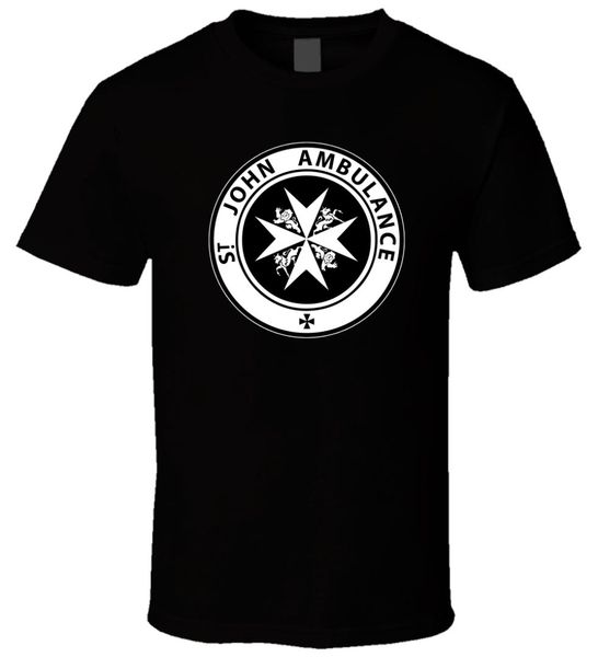 

doctor who tardis st john ambulance 4 black t shirt 100% cotton brand new t-shirts tee design tee loose clothes, White;black