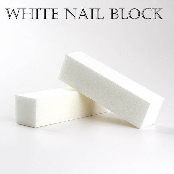 Buona qualità all'ingrosso bianco lucidatura levigatura file blocco pedicure manicure cura nail file buffer per salone spedizione gratuita