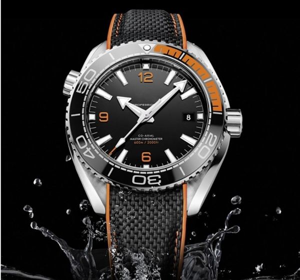 

Hot Sale Good Mens Watch SEA MASTER Series black face High 215.32.44 Automatic Movement Original rubber Strap Watches