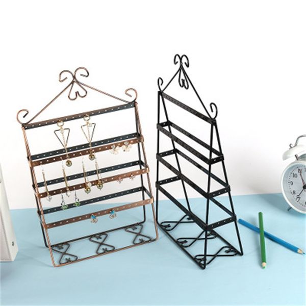 

bardian jewelry display stand solid metal earrings holder multi functional bedroom dressing table storage racks new arrival 25md dd