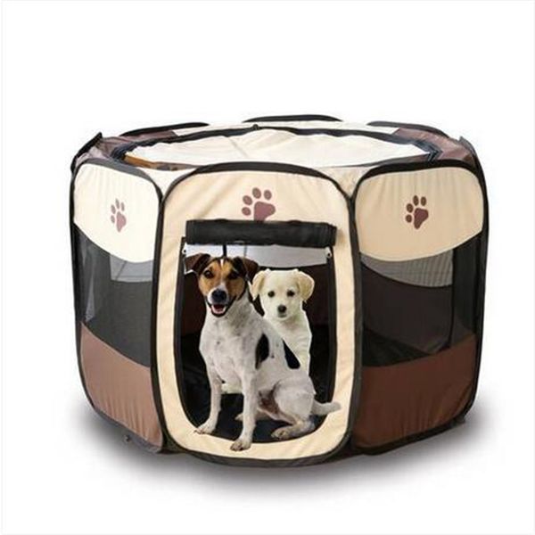 

wholesales pet folding cage 600d portable oxford dog playpen pet fence kennel puppy kitten sleeping house outdoor exercise pet tent